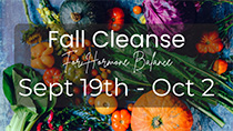 Fall Cleanse for Hormone Health, Roots & Wings, events, workshops, yoga studio, Natick, MA
