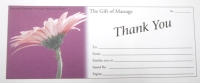 gift certificate for chair massage with wax dip