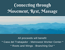Embodied Care and Connection, Roots & Wings, events, workshops, yoga studio, Natick, MA